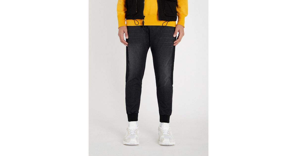 denim jogging bottoms