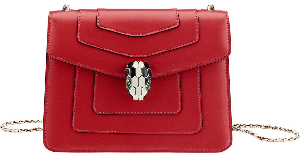 red bvlgari bag