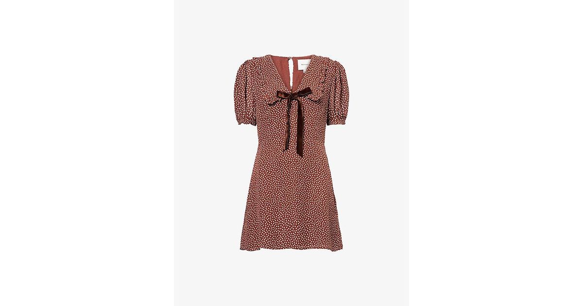 brown polka dot dress reformation Reformation | Dresses | Reformation Brown Polka Dot Dress