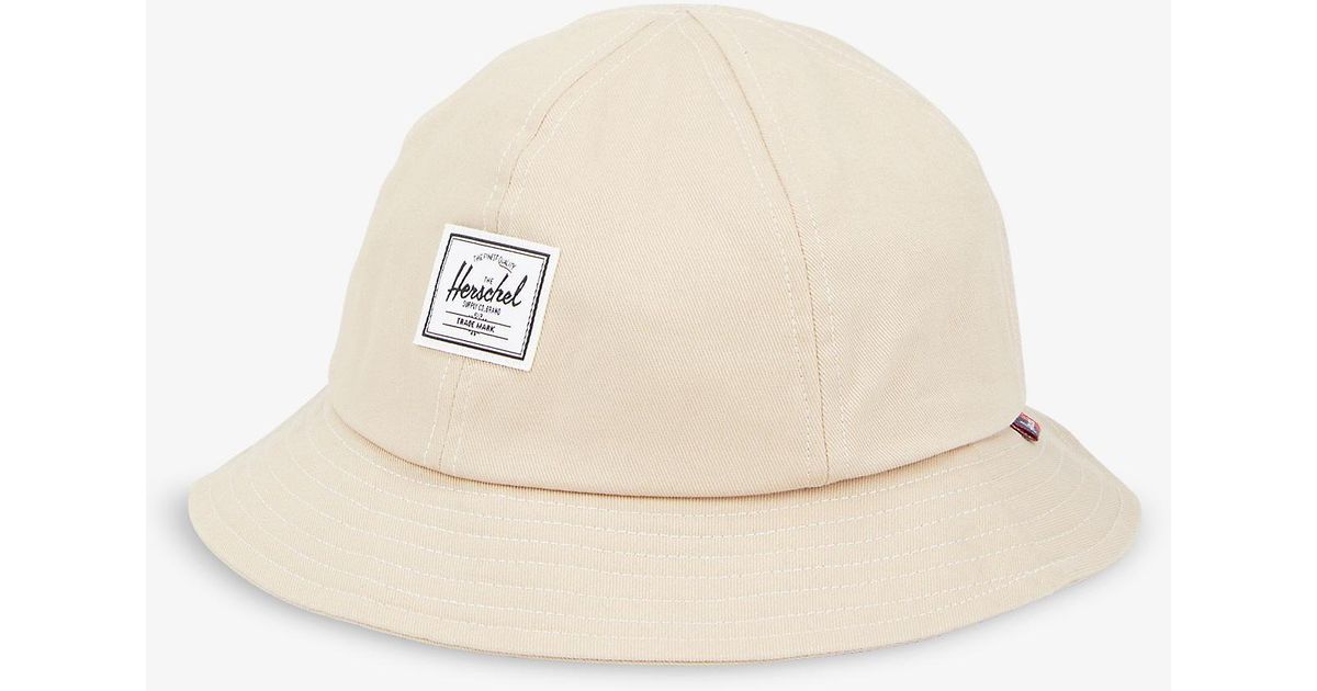Herschel Supply Co. Henderson Logo-patch Cotton Bucket Hat in Taupe ...