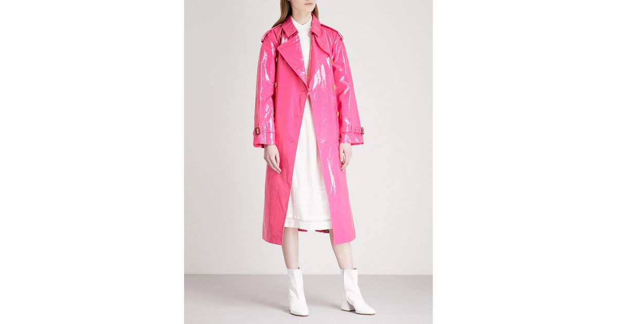 burberry pink raincoat