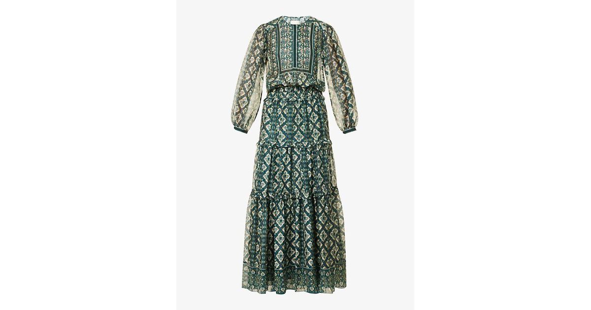 Alexis margeaux floral maxi dress top