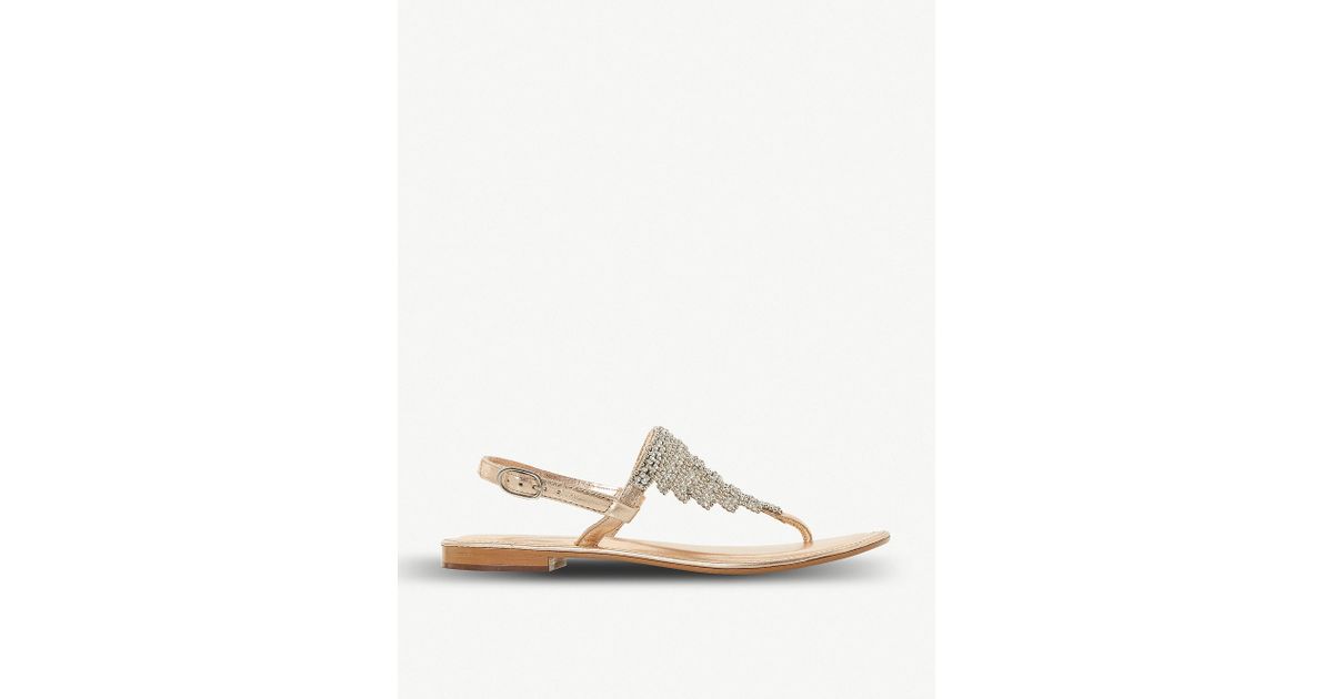 dune diamante flip flops