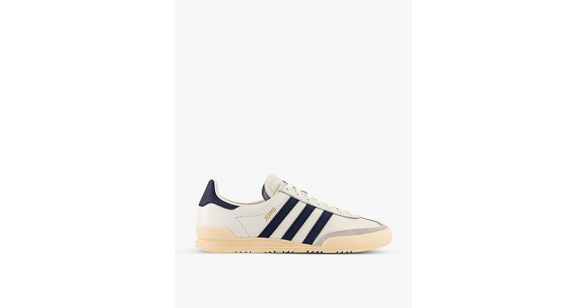 adidas Jeans Leather Low-top Trainers in Blue for Men | Lyst