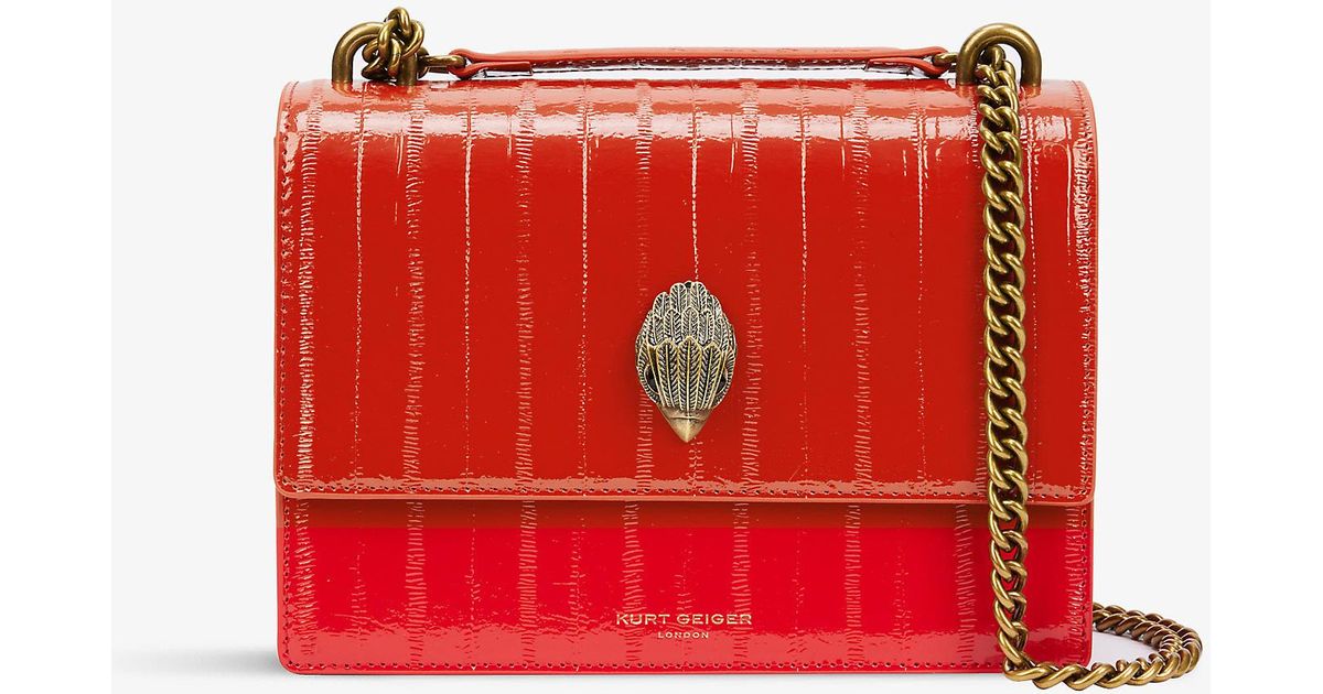 Kurt Geiger Shoreditch Patentleather Crossbody Bag Lyst UK