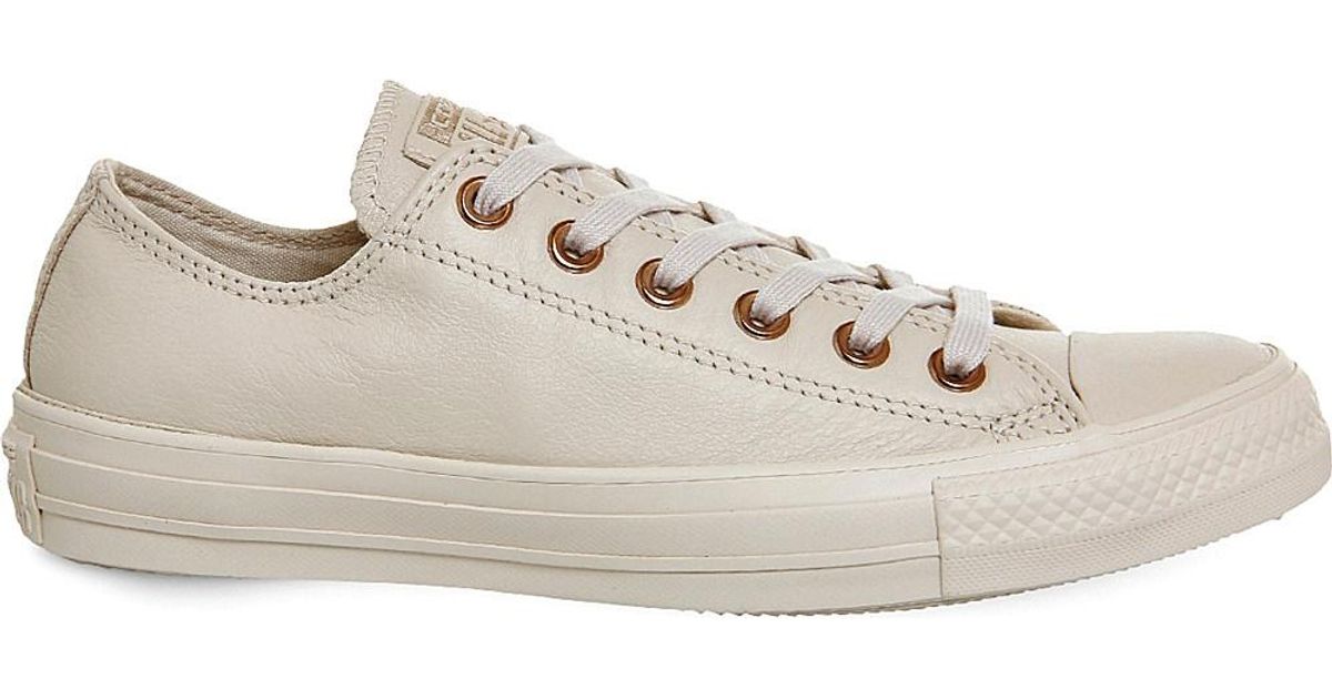 converse all star hi leather sand dollar rose gold exclusive