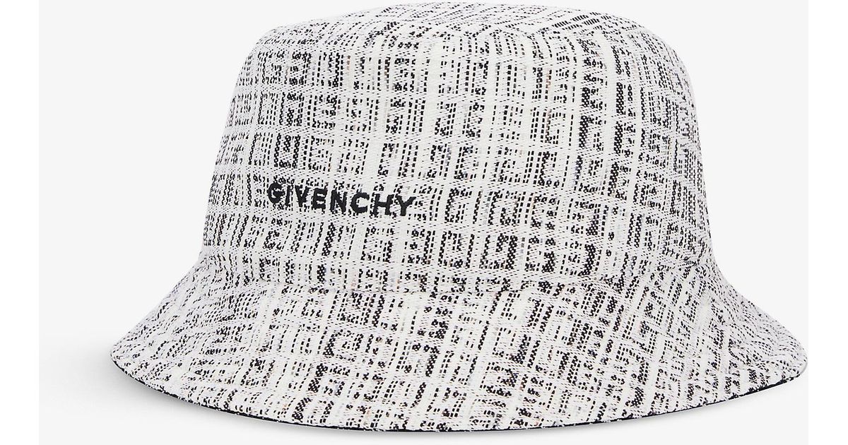 Givenchy Synthetic 4g Logo-print Woven Bucket Hat in Black for Men ...