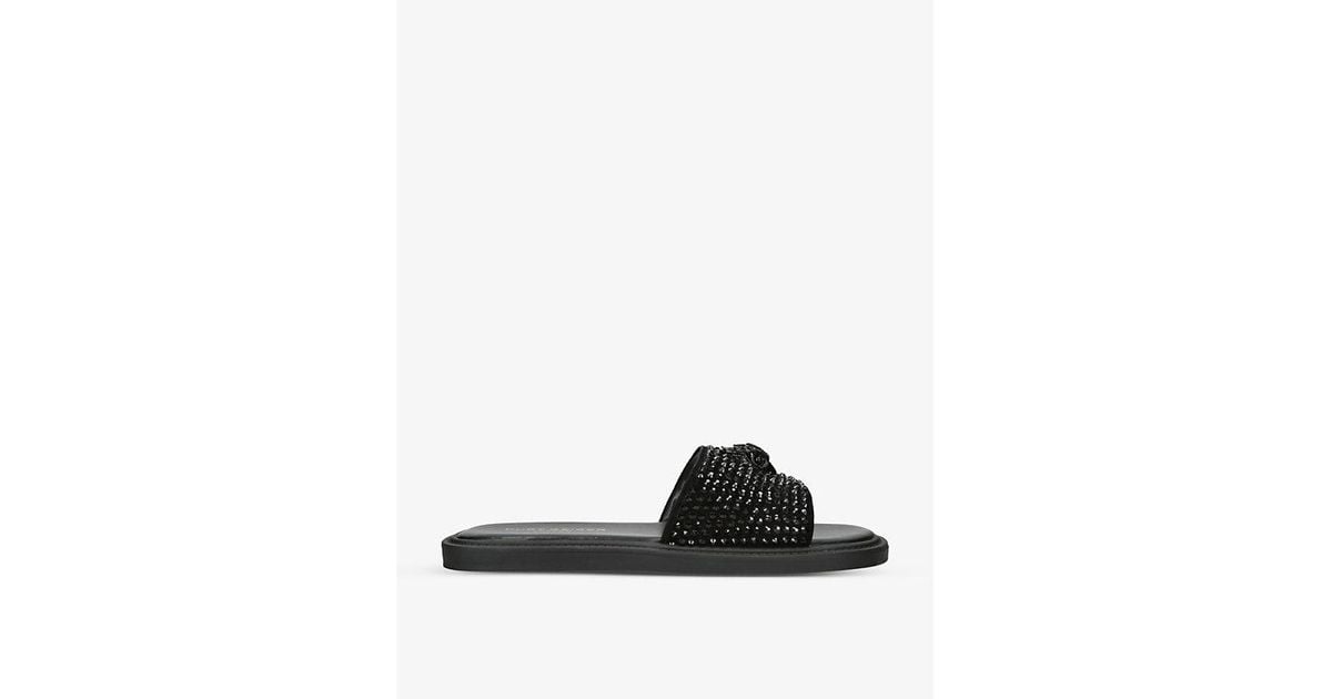 kurt geiger fur sliders