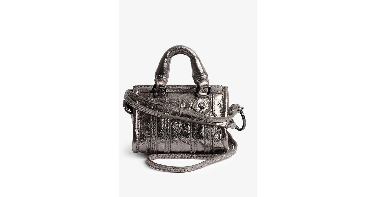 Zadig & Voltaire Sunny 2 Metallic-leather Mini Bag Charm | Lyst