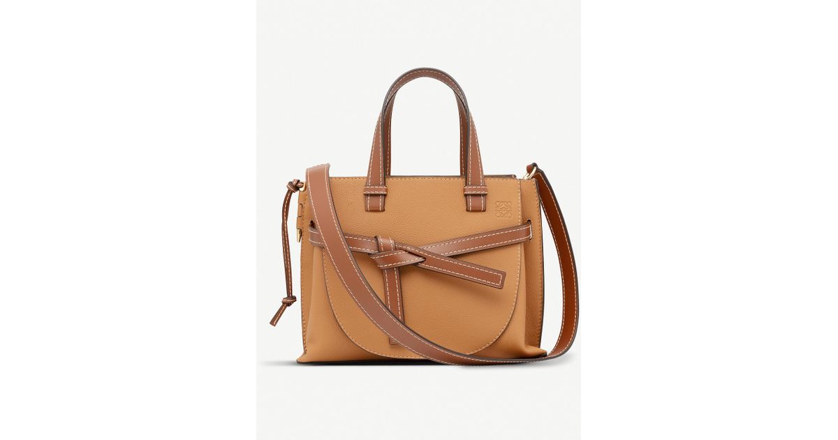 Loewe Gate Handle Bucket Bag in Brown