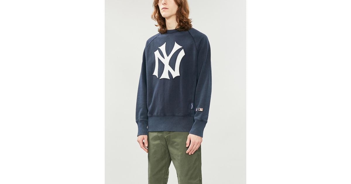 Champion X Mlb New York Yankees Logo Cotton jersey Sweatshirt in Blue for Men Lyst UK