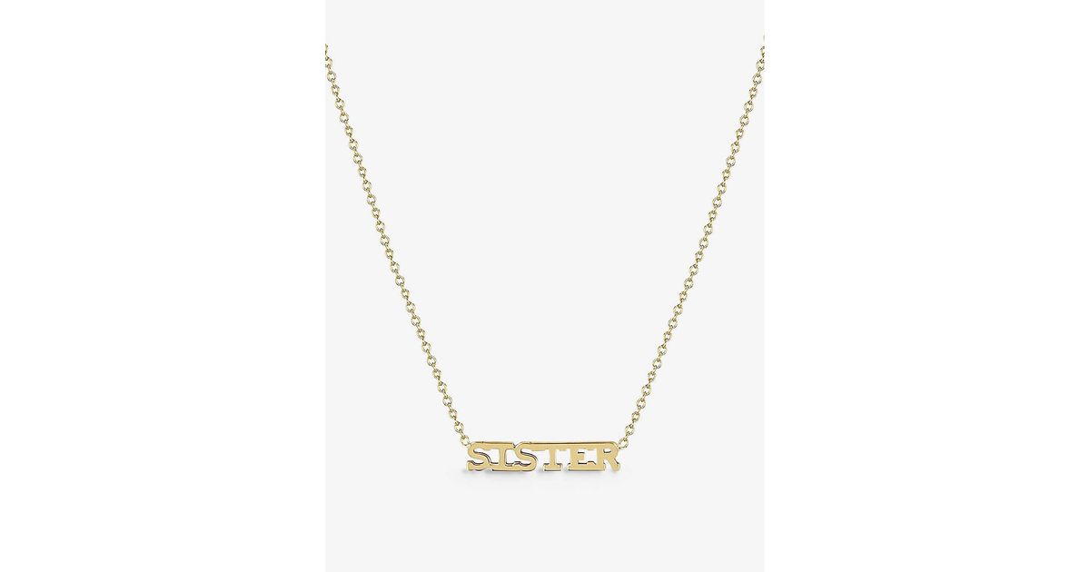 The Alkemistry Zoe Chicco Sister 14ct Yellow-gold Pendant Necklace in