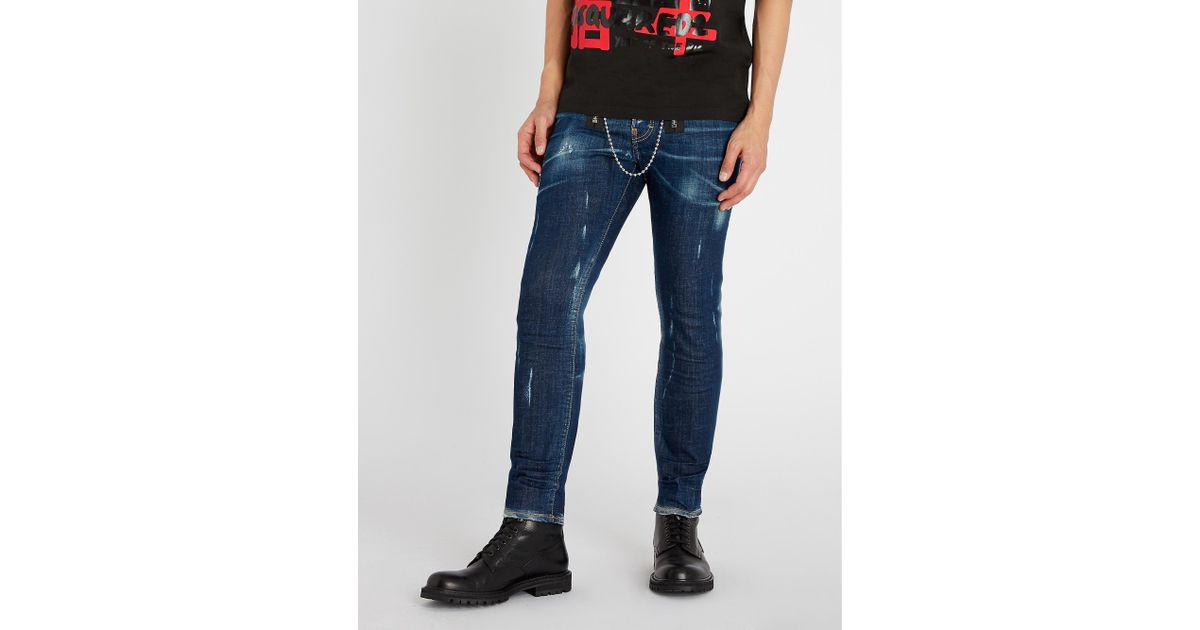 jeans dsquared double zip