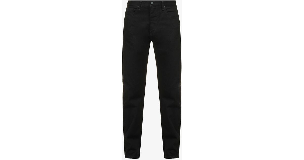 Emporio Armani Straight-leg Regular-fit Stretch-denim Jeans in Denim ...