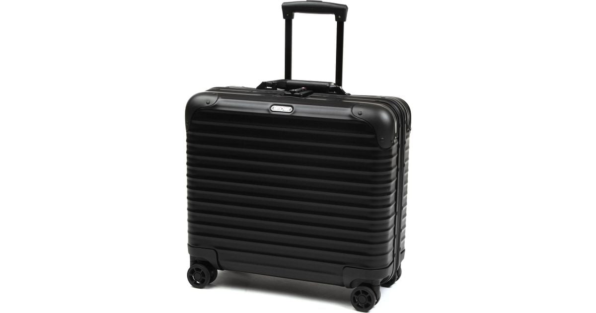 RIMOWA Topas Stealth Four-wheel Business Trolley in Black RIMOWA Topas Stealth Four-wheel Business Trolley in Black