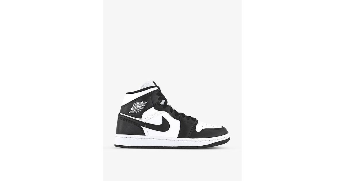Nike Air 1 Mid Chunky-sole Leather Mid-top Trainers | Lyst
