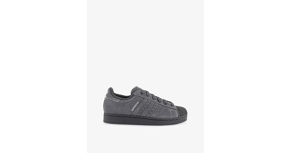 adidas Superstar Ii Suede Trainers in Gray for Men | Lyst
