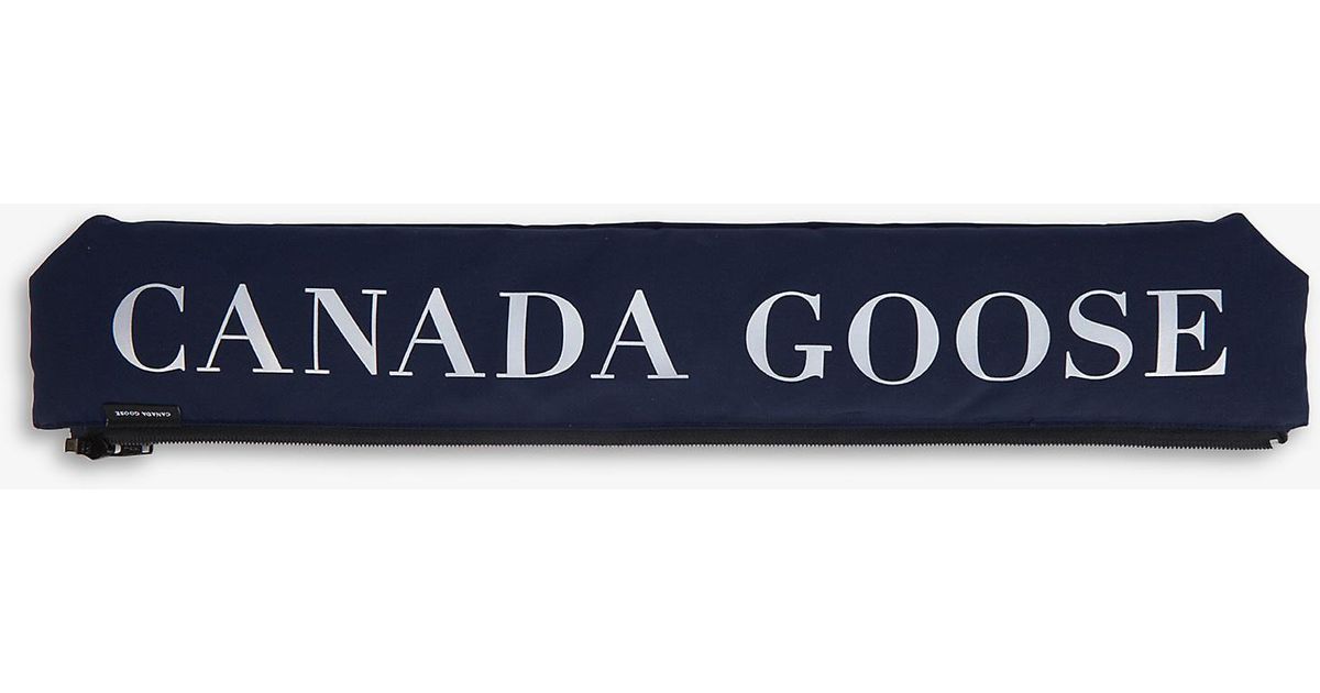 Canada Goose Goose Brand-print Reflective Shell-down Hood Trim in