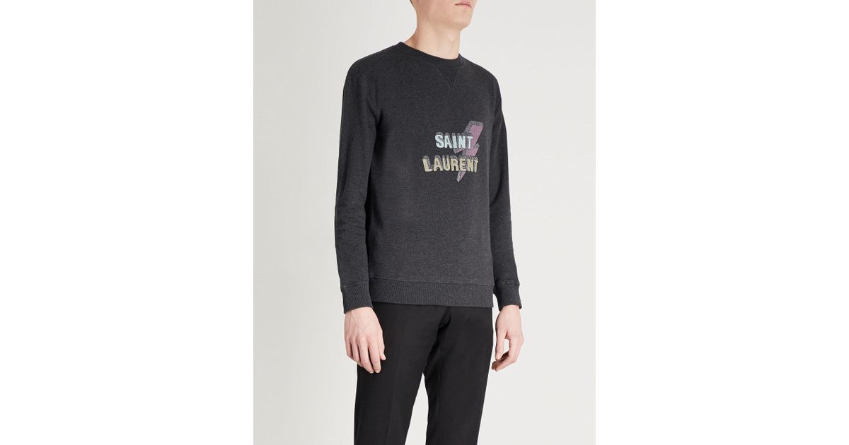 saint laurent lightning sweater