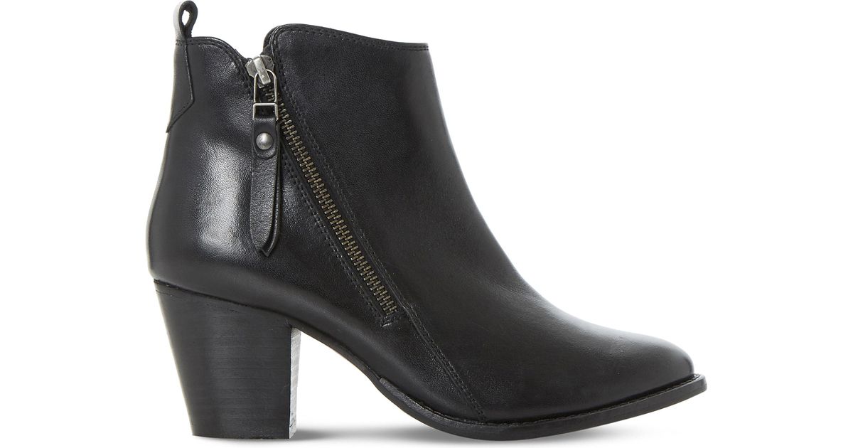Dune Pontoon Leather Ankle Boots in 