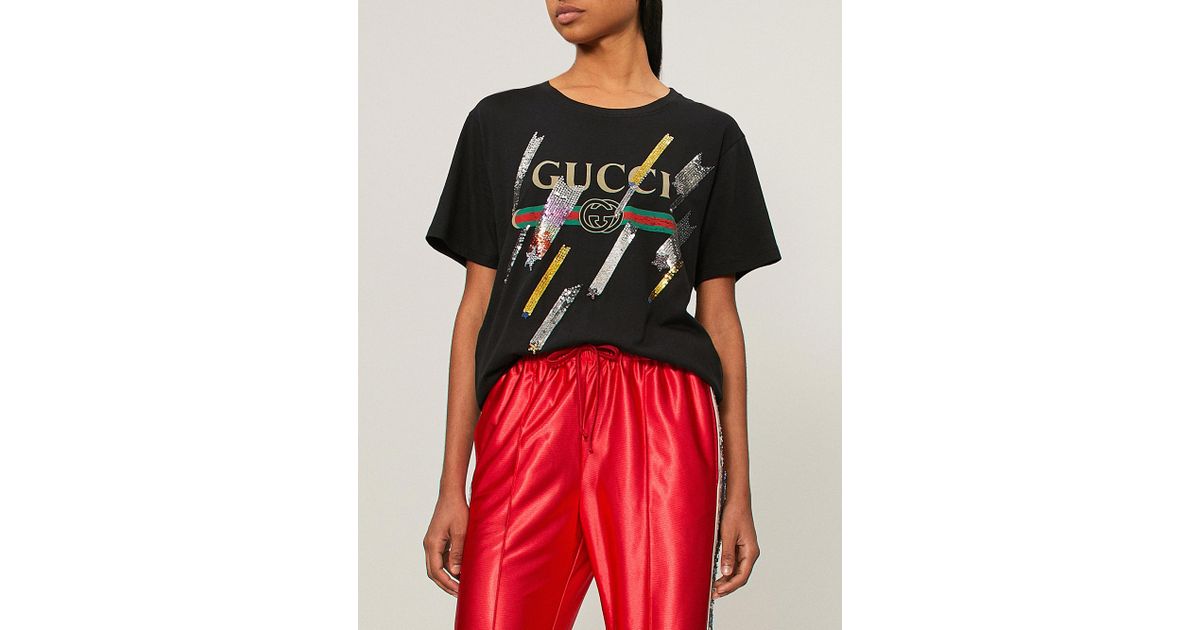 Gucci Logo Shooting Stars Embellished 