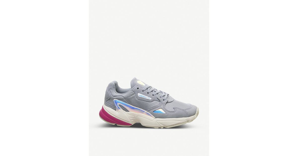 adidas falcon suede and mesh trainers