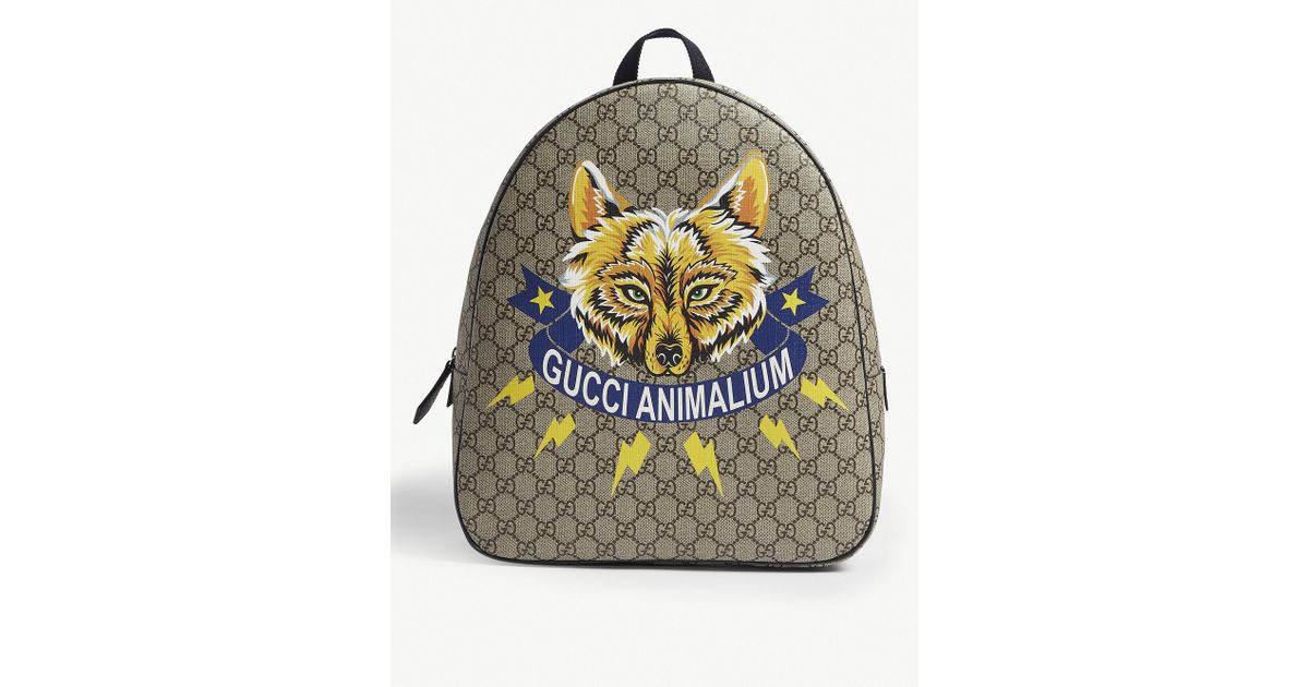 gucci animalium backpack