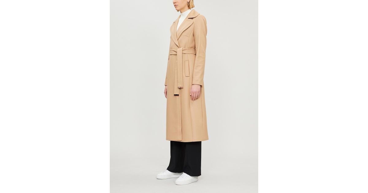 Ted Baker Gabella Wool-blend Coat in Camel (Natural) - Lyst
