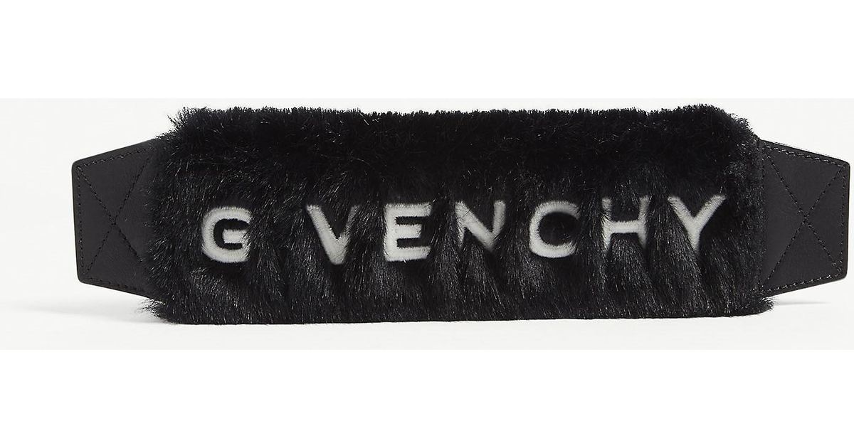 givenchy fur bag strap