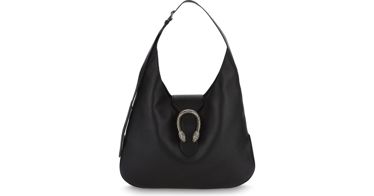 Gucci Dionysus Extra Large Leather Hobo Bag in Black - Lyst