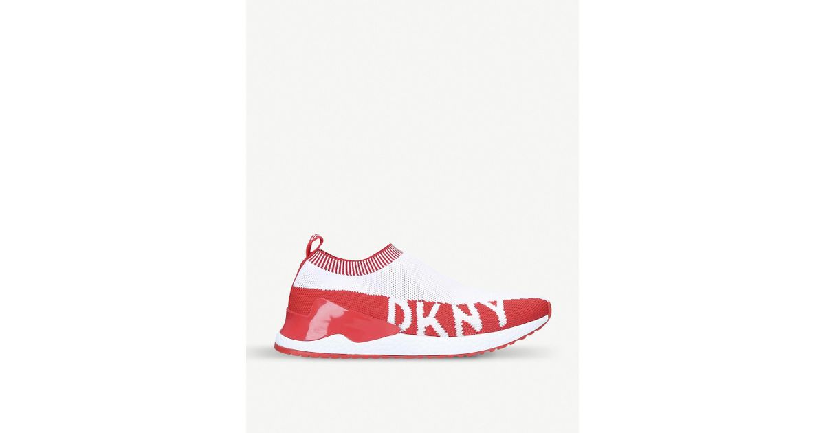dkny red trainers