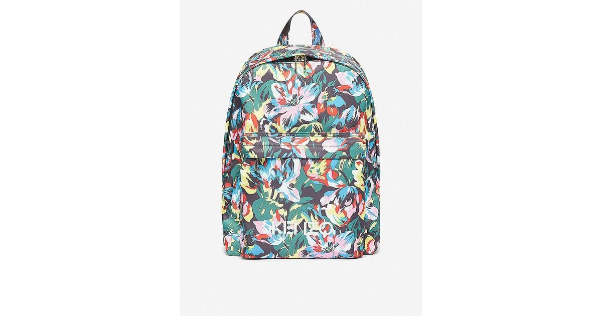 vans floral print backpack