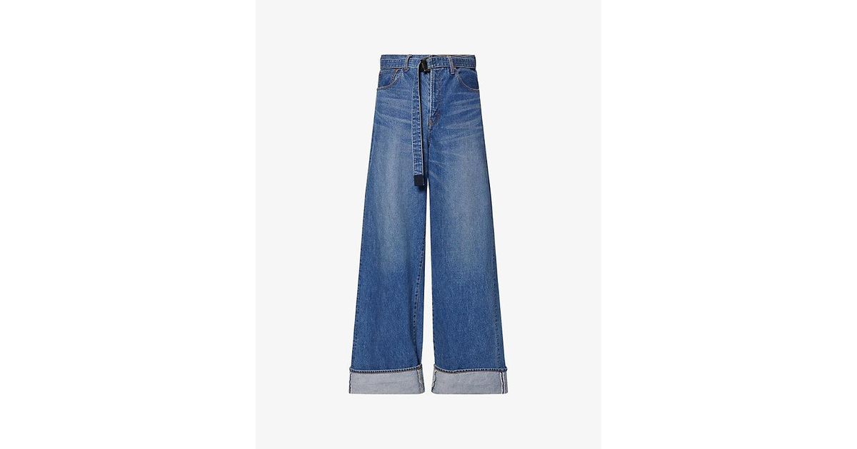 Sacai サカイ Belted 2Tuck Pants 1 Sacai Belted Cargo Pants | Black | FARFETCH