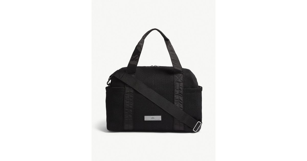 Adidas By Stella Mccartney Black Shipshape Mesh Gym Bag