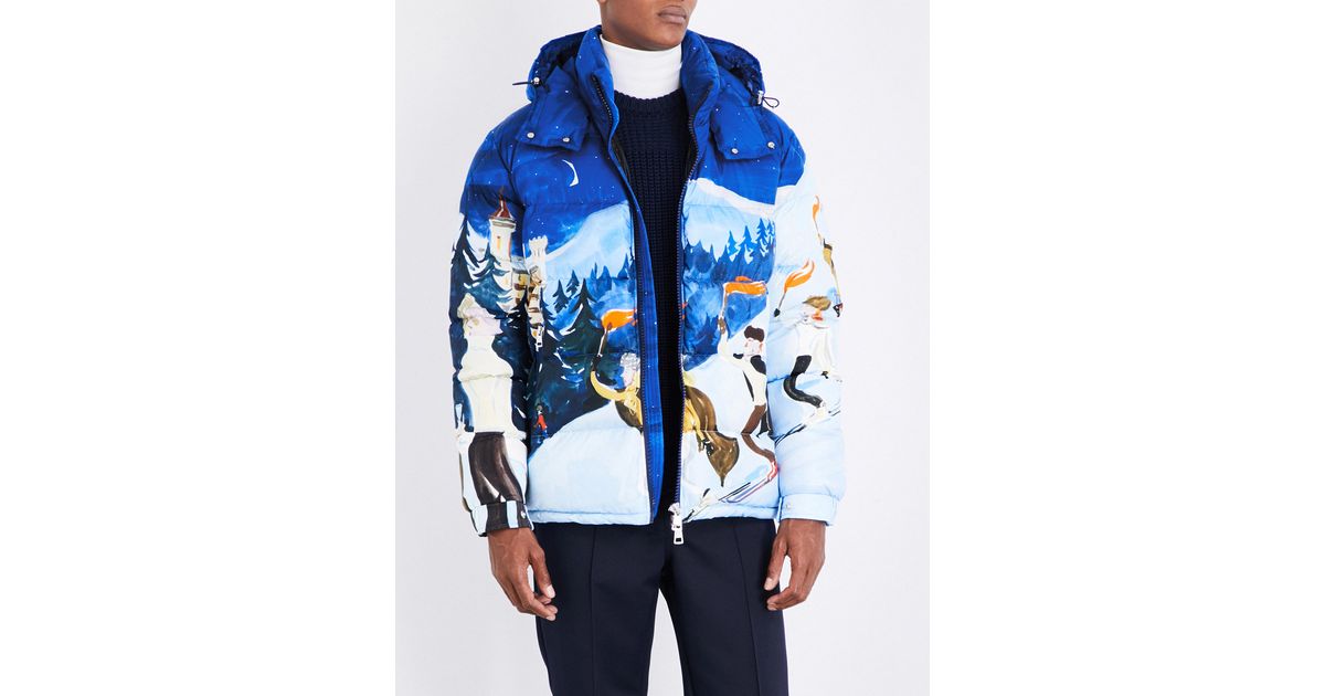 3 MONCLER GRENOBLE Brethil Ski Scene-print Quilted Jacket in Blue for Men |  Lyst Canada