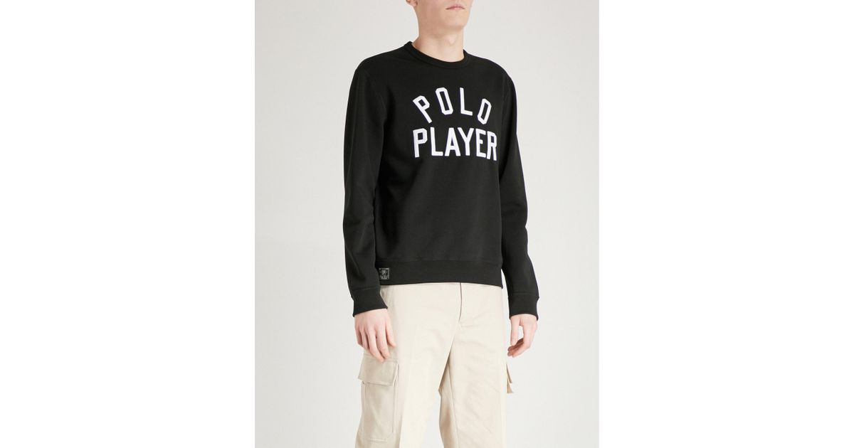 polo player sweatshirt