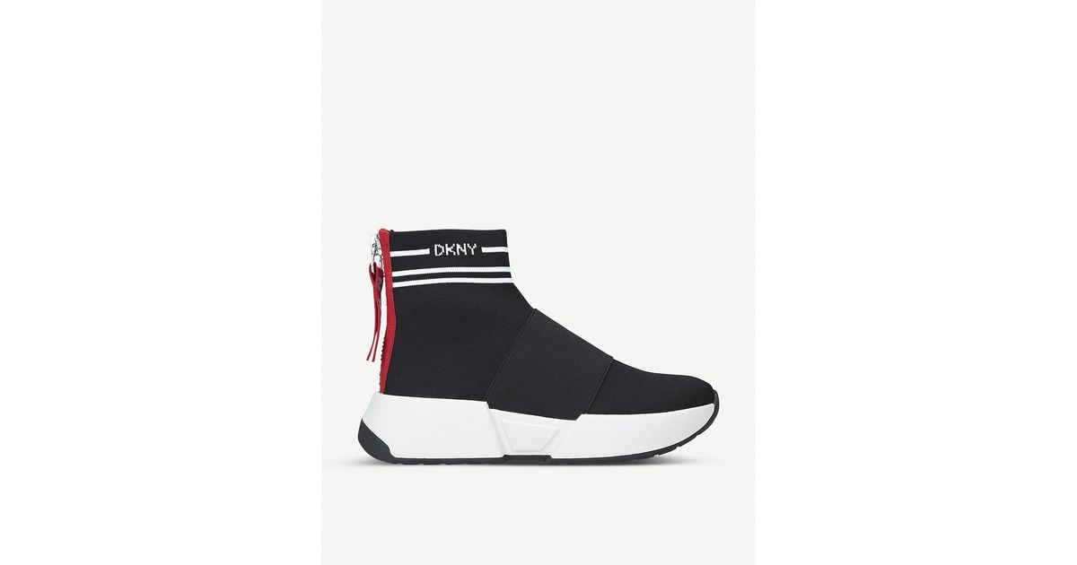 dkny marini slip on sock trainer