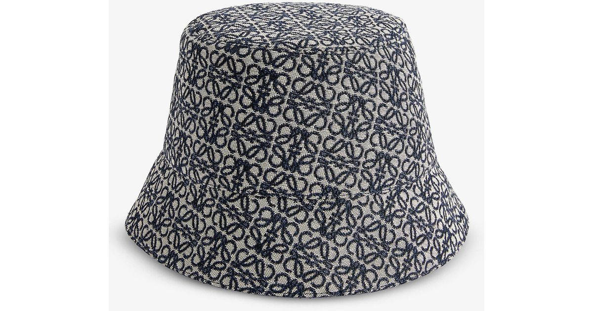 Loewe Synthetic Anagram-jacquard Reversible Woven Bucket Hat in