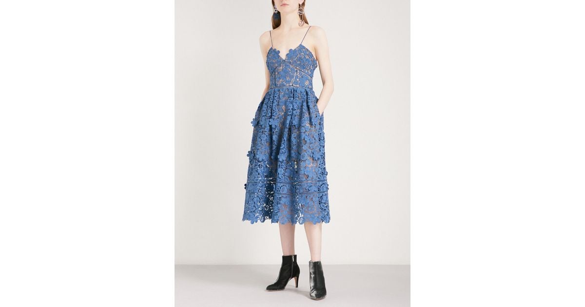 azaelea guipure lace dress