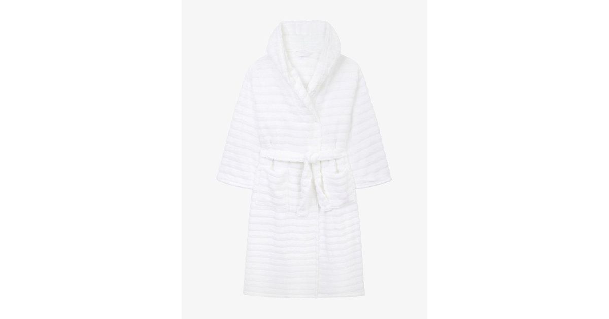 The White Company Lightweight Cotton And Modal Robe in White | Lyst UK