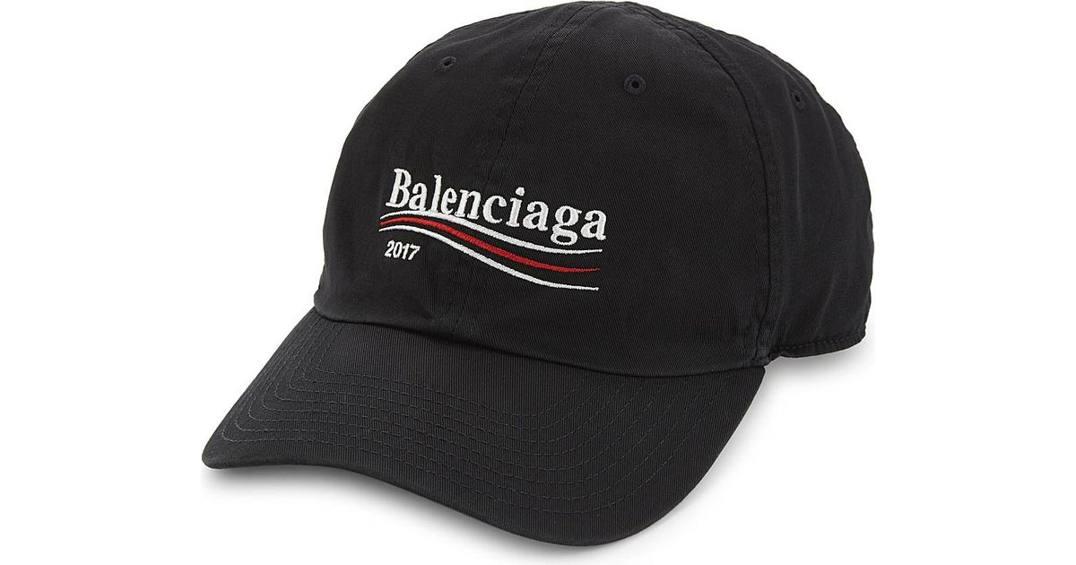 balenciaga campaign logo hat