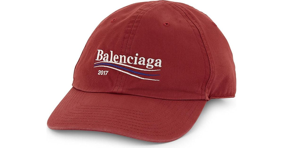 balenciaga hat red