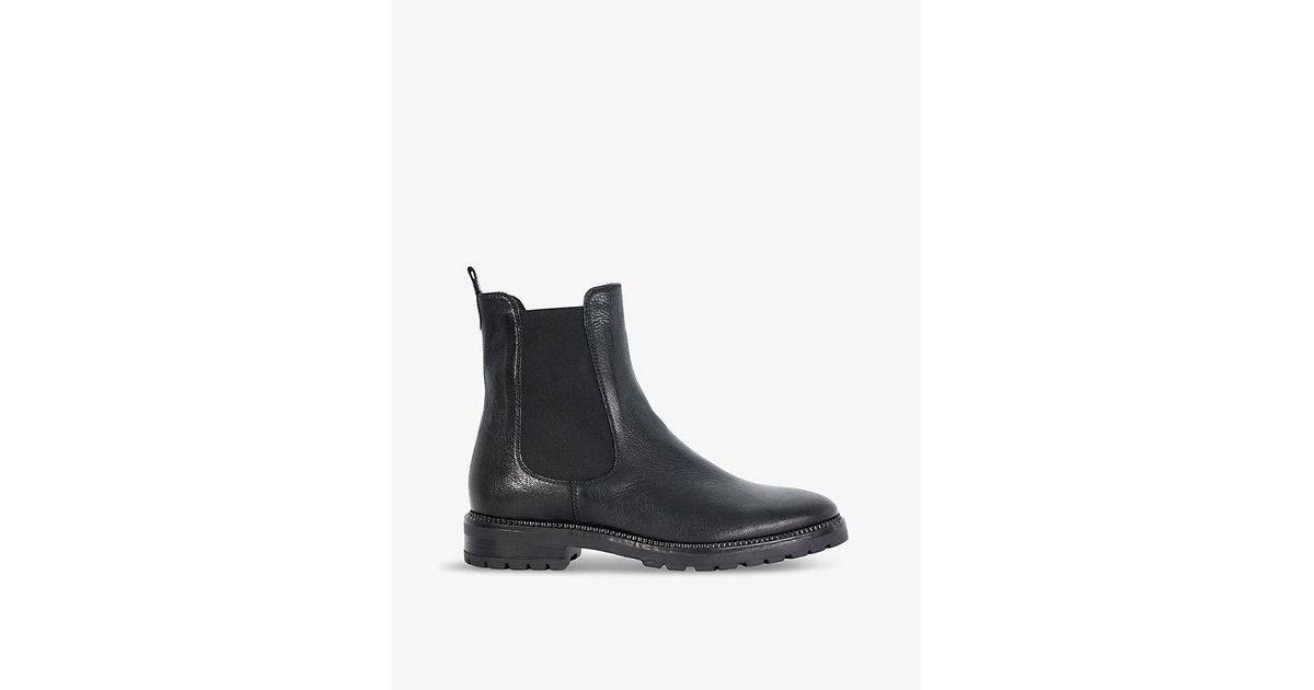 Poema Dune Chelsea Boots In Black Leather Dune London Poema Boots