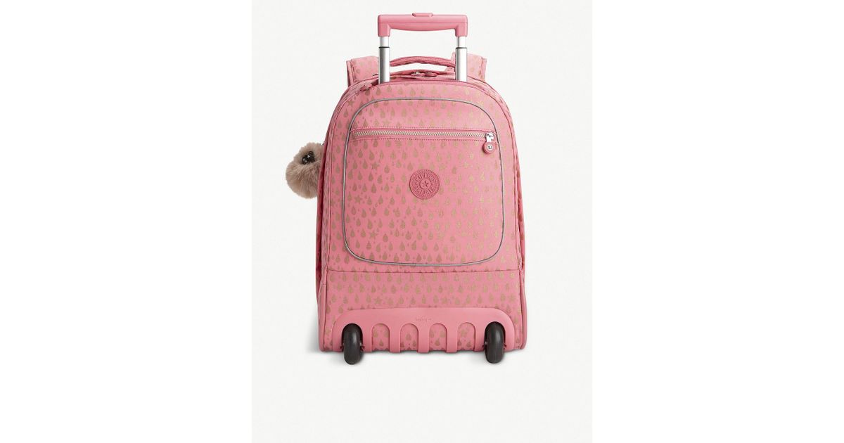 Kipling Clas Soobin Wheeled Backpack in Pink - Lyst
