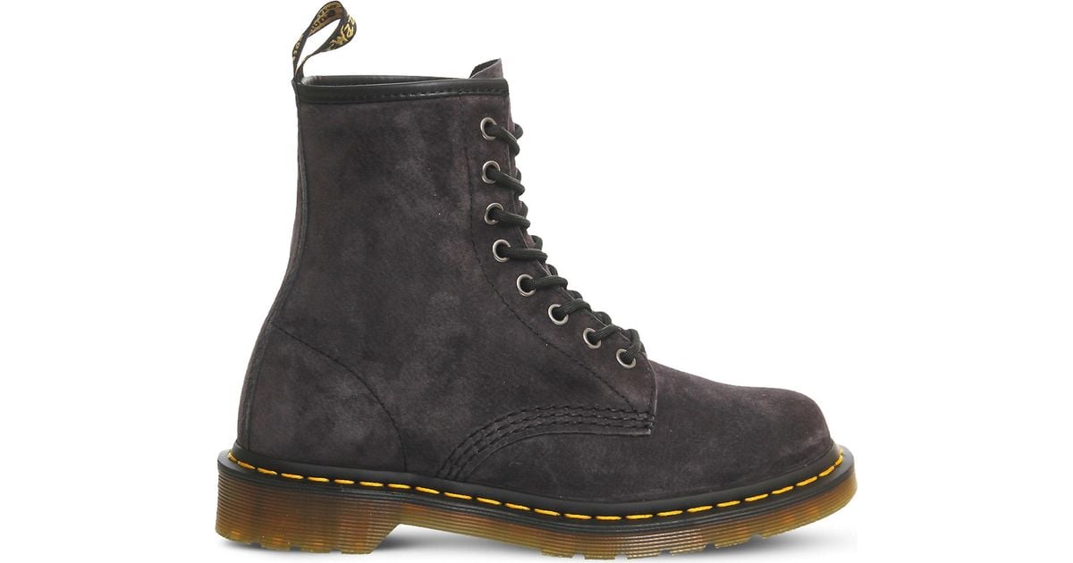 Dr. Martens 8-eyelet Suede Boots in Graphite Grey Suede (Grey) | Lyst Canada