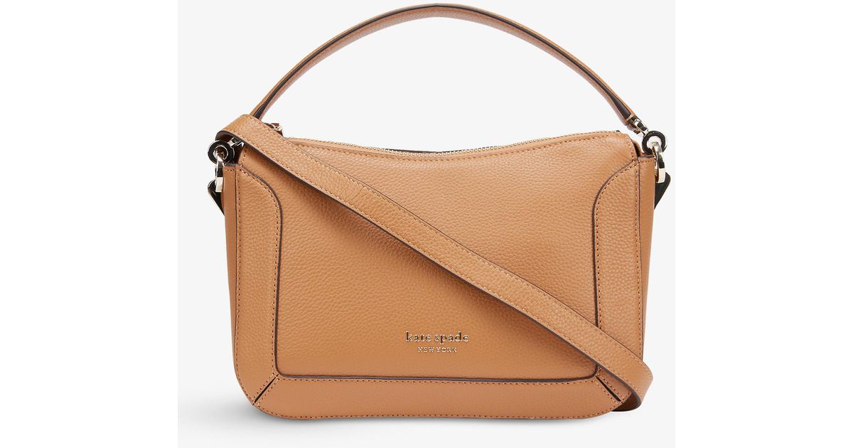Kate Spade Crush Leather Crossbody Bag in Brown Lyst Australia