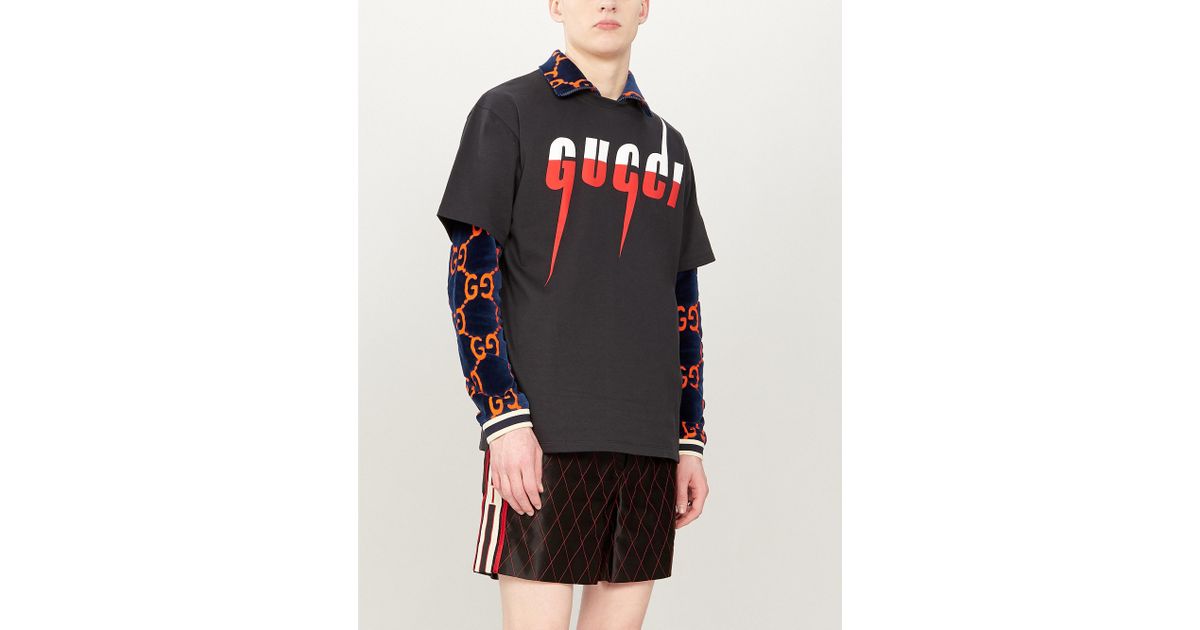 gucci lightning t shirt