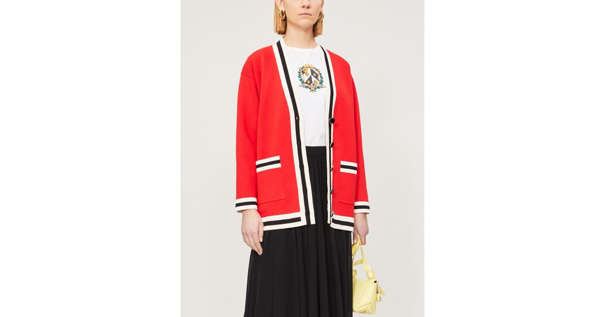 sandro red suit