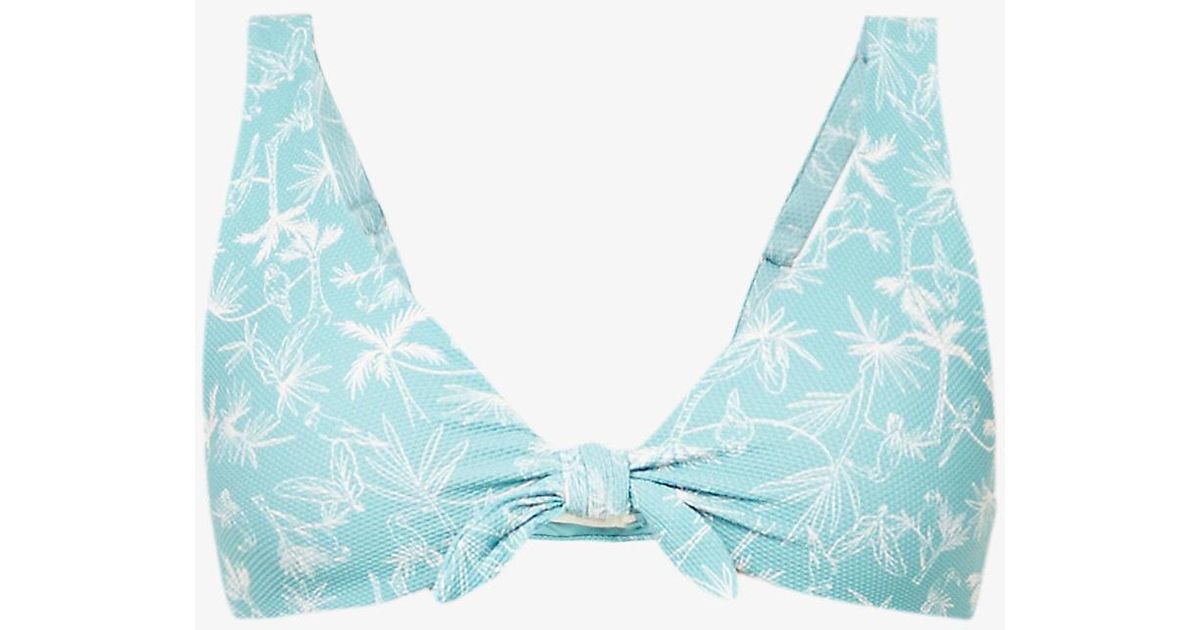 Eberjey Synthetic Toucan Cassidy Tropicalprint Bikini Top Lyst