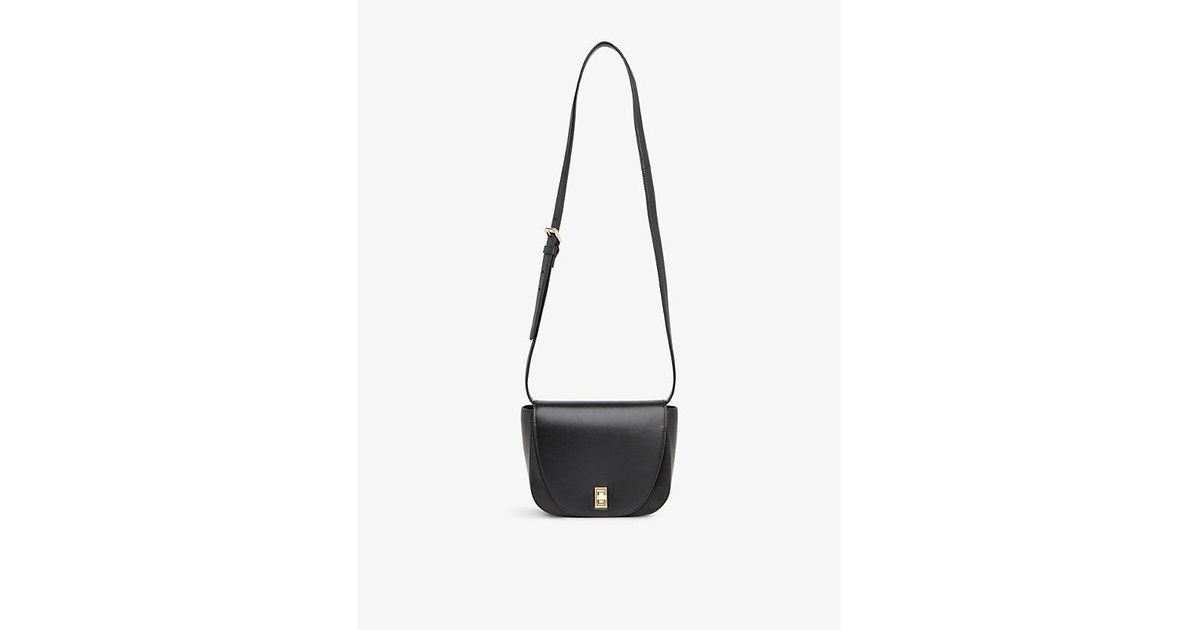 Whistles Carmen Small Leather Zip Top Crossbody Bag